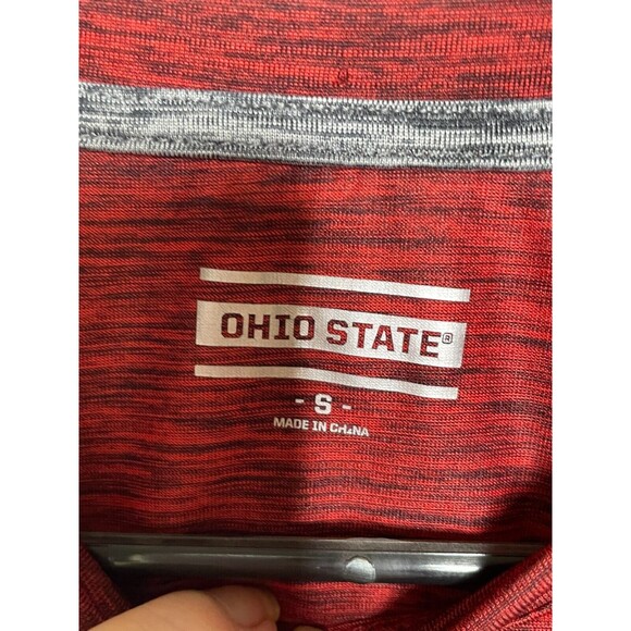 Ohio State Buckeyes Long Sleeve Scarlet Shirt Small Mens - Picture 4 of 6